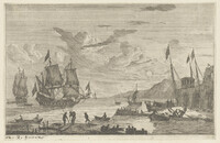 KG 2017 016
<br/>
Haven met twee grote zeilschepen
<br/>
<em>Nooms, Reinier (1623/4-1664)</em>